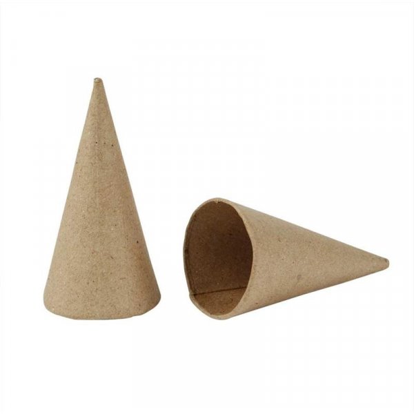 Kartonnen kegels - H8, Ø4 cm - 10 st Kartonnen kegels - H8, Ø4 cm - 10 st