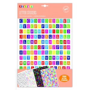Stickers brieven 6 vellen Stickers brieven 6 vellen