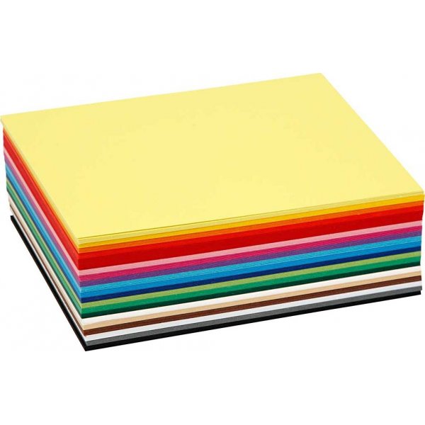 Creativ Karton - gemengde kleuren - A6 - 120 st