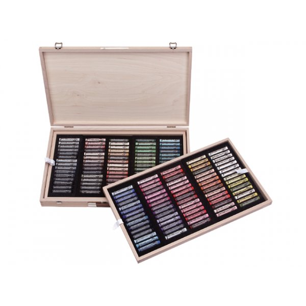 Soft Pastel Master Box in houten kist - 150 st