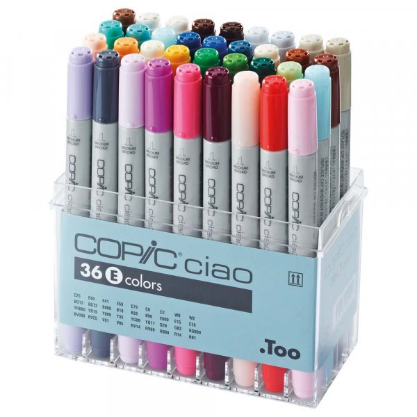 Copic Ciao set - 36 pennen - Set E
