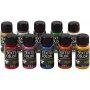 Textile Colour - gemengde kleuren - parelmoer - 10 x 50 ml