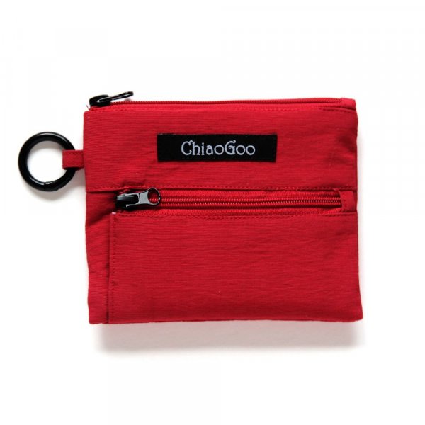 Accessoiretasje 12x9,5 cm - Rood Nylon