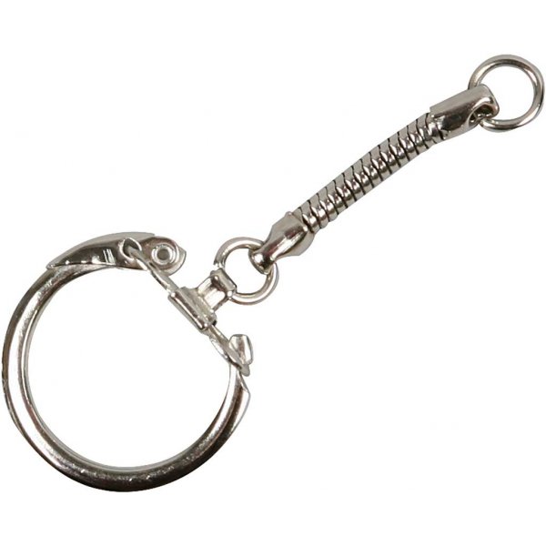 Sleutelhanger met ketting - 5 st