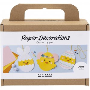 Mini doe-het-zelf papieren decoratieset - Karton met decoratie Mini doe-het-zelf papieren decoratieset - Karton met decoratie