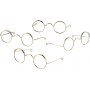 Brillen - goud - 60 mm - 10 st