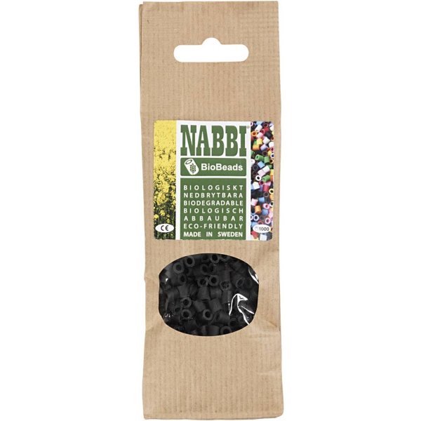 NABBI BioBeads - zwart - medium - 1000 st