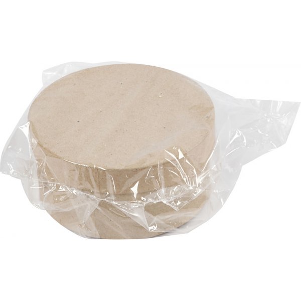 Ronde dozen van papier-maché - 3 st Ronde dozen van papier-maché - 3 st