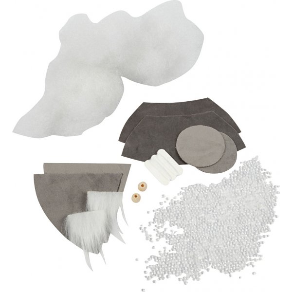 Mini DIY Kit - grijs - Scandinavische kerstman