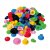 Kunststof hoedjes 48 stuks mix Kunststof hoedjes 48 stuks mix