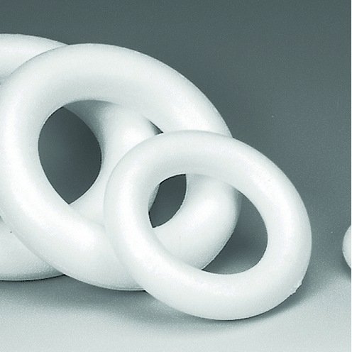 Piepschuim ring 120 mm - niet deelbaar Piepschuim ring 120 mm - niet deelbaar