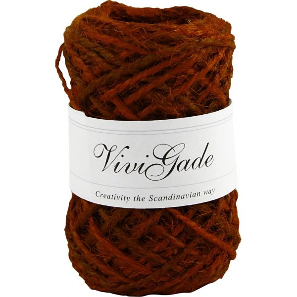 Natuurlijke hennep - rood - 30 m