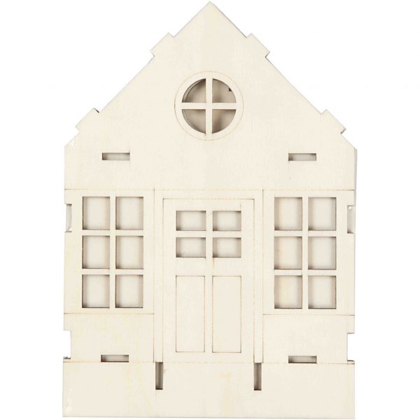 Houten huis - Brugtaal 24cm Houten huis - Brugtaal 24cm