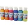 Plus Color Hobbyverf - kleurrijk - 6 x 60 ml