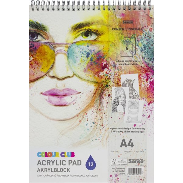 Color Club Acrylblok Fsc A4 Spiraal