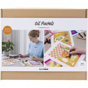 Begin zelf aan de slag met deze doe-het-zelf-kit: illustratie met olieverfpastels en gemengde kleuren. Begin zelf aan de slag met deze doe-het-zelf-kit: illustratie met olieverfpastels en gemengde kleuren.