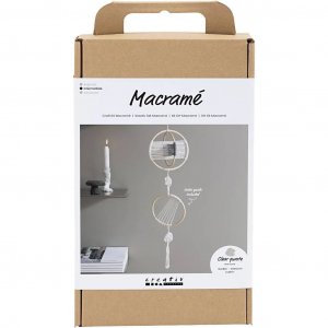 DIY Kit - Macramé mobiel met echte kristallen DIY Kit - Macramé mobiel met echte kristallen