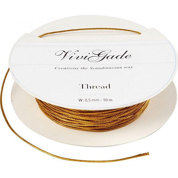 Draad - 0,5 mm goud - 10 m