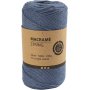 Macramgaren - blauw - 2 mm - 198 m