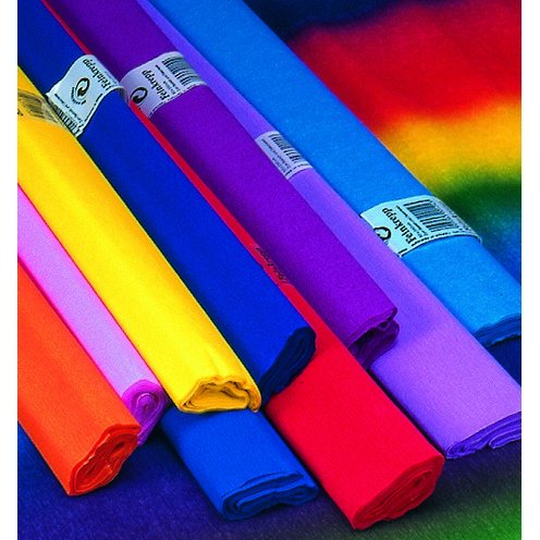 Crêpepapier 50 x 250 cm - regenboogkleur Crêpepapier 50 x 250 cm - regenboogkleur