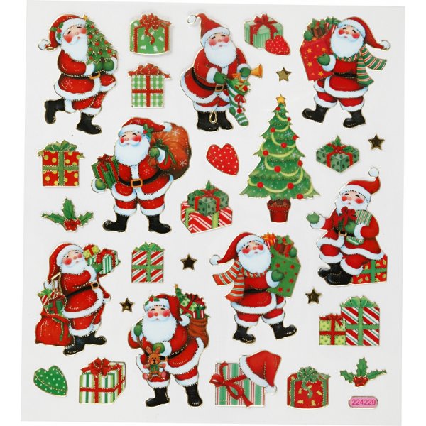 Stickers - klassieke kerstfiguren Stickers - klassieke kerstfiguren
