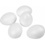 Piepschuim eieren - wit - H8 cm - 50 st
