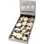 Sleutelhanger met houten bordje - 128 st