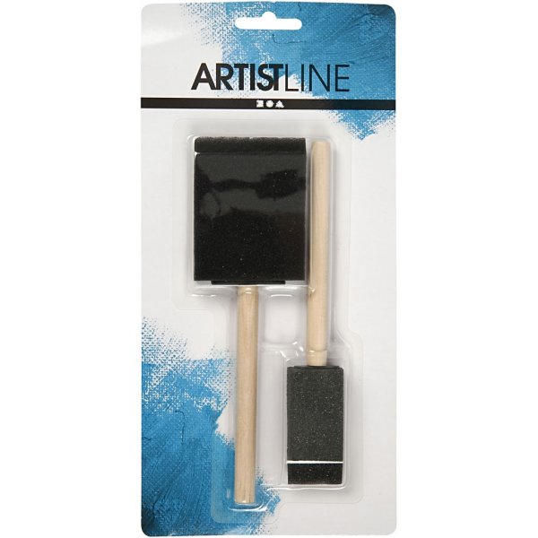 Schuimborstels - 25 + 50 mm - 2 st Schuimborstels - 25 + 50 mm - 2 st