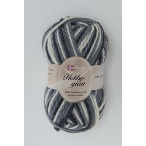 Vikinggaren Hobbygaren 50g - Multi Grijs (912) Vikinggaren Hobbygaren 50g - Multi Grijs (912)