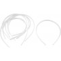 Diadeem - 8 mm - wit - 20 st