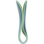 Quilling strips - blauw - groen - limoengroen - turkoois - 100 st