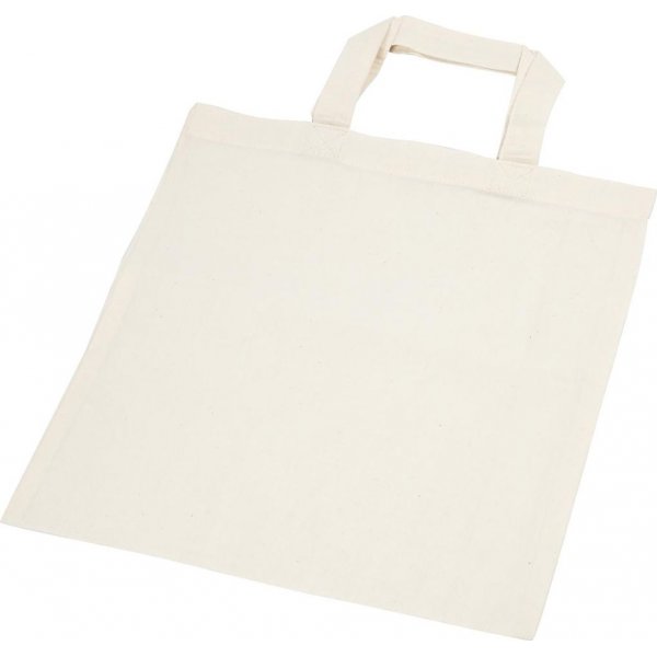 Stoffen tas - lichte natuur - 30x33 cm
