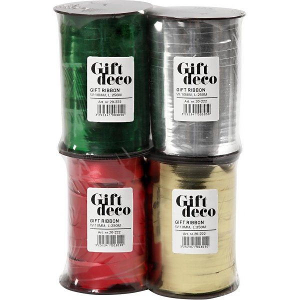 Cadeaukoord - glanzend - 4 x 250 m Cadeaukoord - glanzend - 4 x 250 m