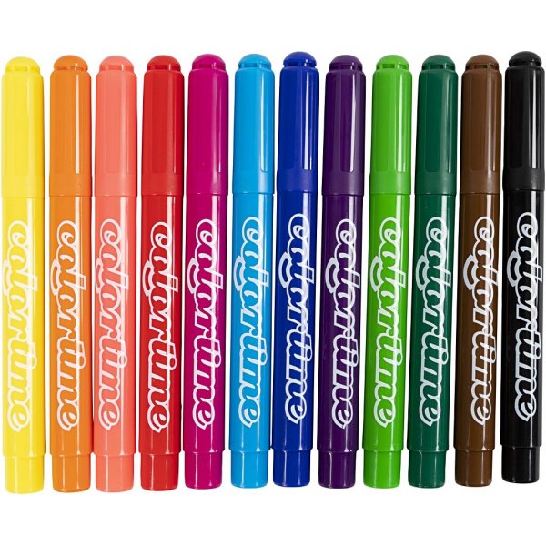 Colortime potloden - standaardkleuren - 2 mm - 12 st