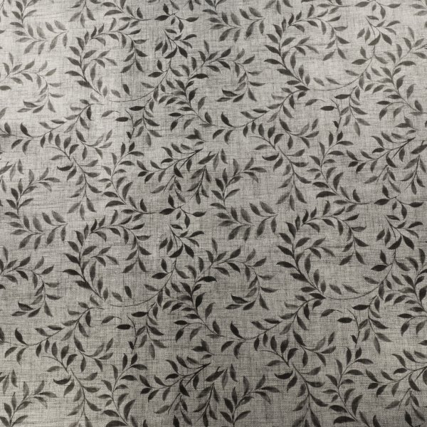 Wasdoek PVC Klein Blad - Grijs/Zwart