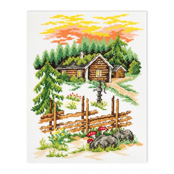 Borduurpakket Canvas - Oude croft