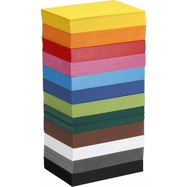 Creatief karton - gemengde kleuren - A6 - 12x100 st