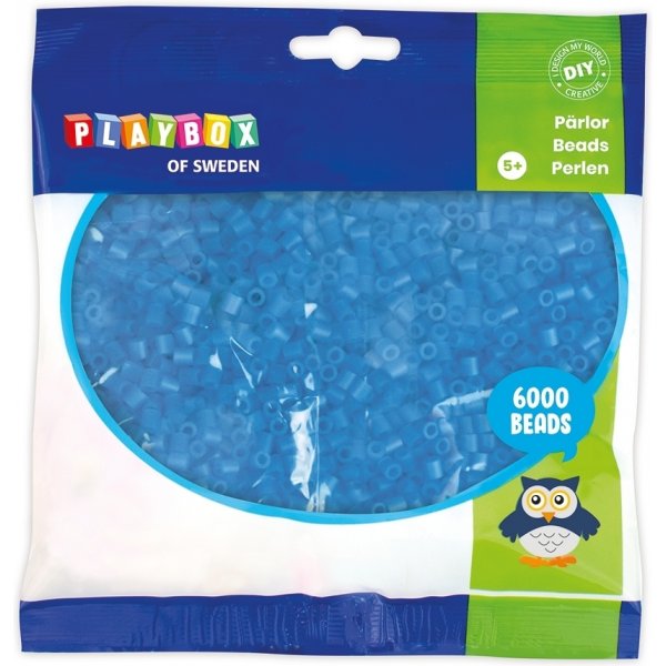 Buiskralen Transparant blauw - 6000 st