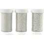 Mini glazen bollen - parelmoer - 3 x 45 g