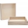 Houten lijsten met rand - 6,2x16,2x3 cm - 10 st
