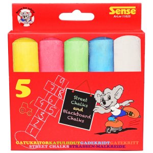Grote straatkrijt 5 stuks