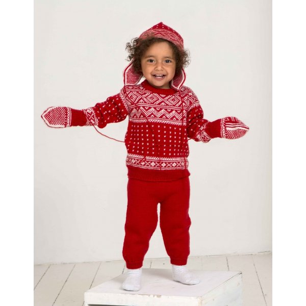 Breipatroon - Trui, broek, muts en wanten
