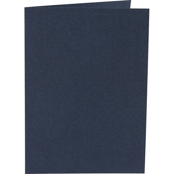 Kaart - blauw - 10,5 x 15 cm - 10 st