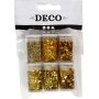Glitter en pailletten - goud - 6 x 5 gr