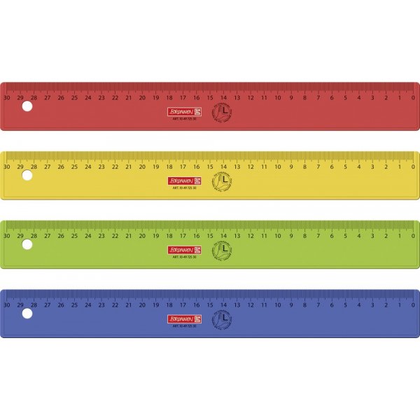 Liniaal 30 cm voor linkshandigen
