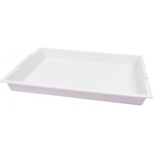 Kunststof bakje 40,5 x 30,5 x 4 cm wit, 4 st. Kunststof bakje 40,5 x 30,5 x 4 cm wit, 4 st.