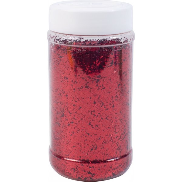 Glitterstrooi grof rood
