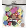 Decoratieve rubberen cirkels - gemengde kleuren - 300 st