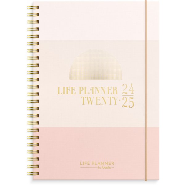 Kalender 24/25 - Life Planner Roze Horizontaal