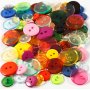 Knoopmix - 2 gaten - gemengde kleuren - 100 st